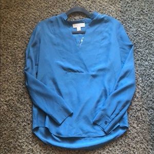 Michael Kors blue blouse